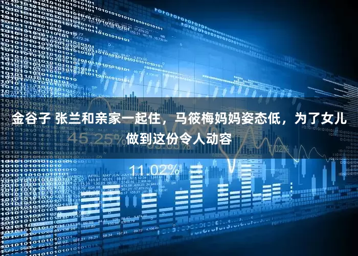 金谷子 张兰和亲家一起住，马筱梅妈妈姿态低，为了女儿做到这份令人动容